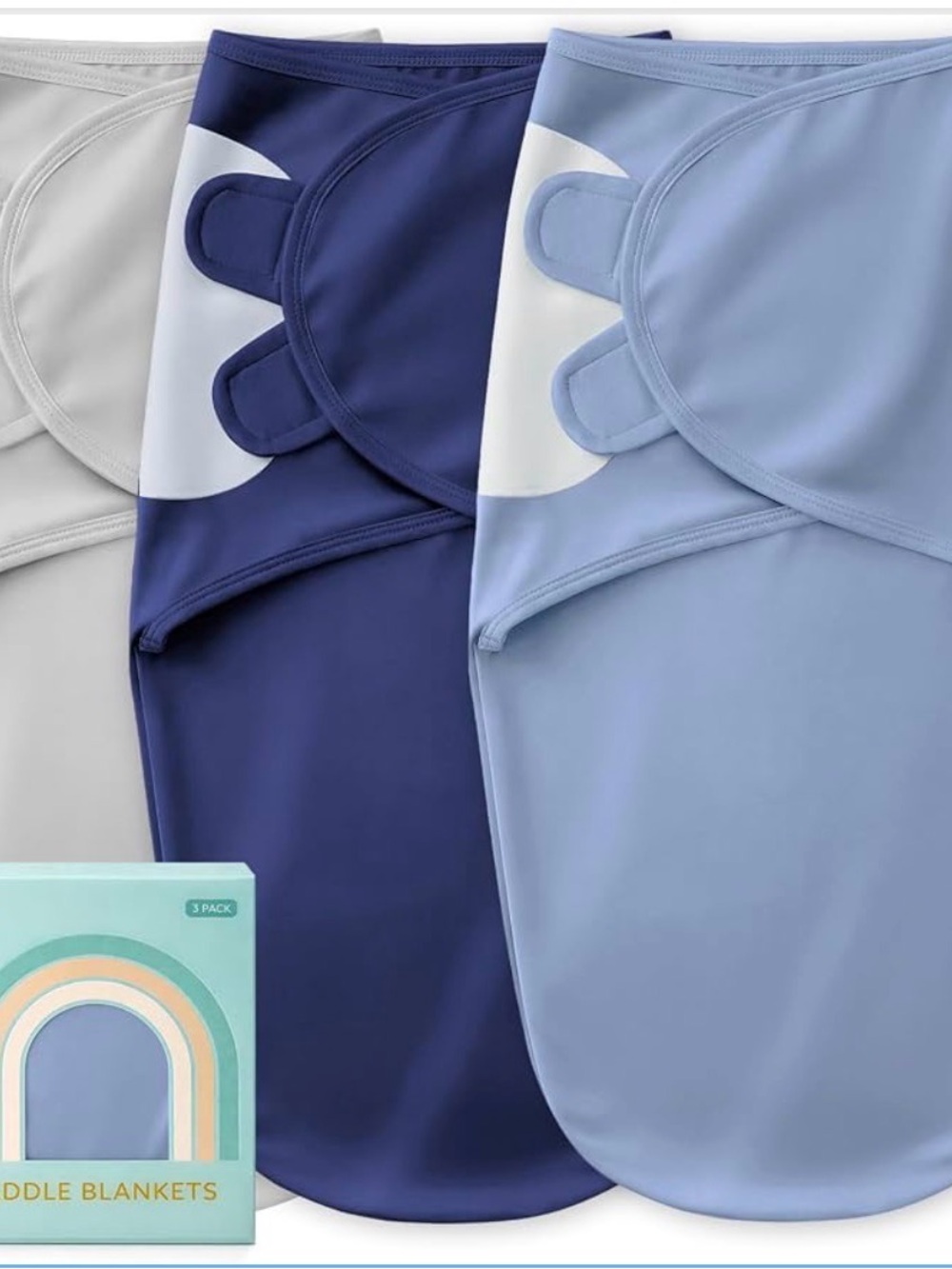 3-Pack Bamboo Baby Swaddle Set